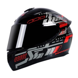 Motorcycle Helmet cool Modular Moto Helmet With Inner Sun Visor Safety Double Lens Racing Full Face the Helmet Moto Helmet Knight Pulse Red_XXXL