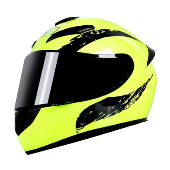 Motorcycle Helmet cool Modular Moto Helmet With Inner Sun Visor Safety Double Lens Racing Full Face the Helmet Moto Helmet Cavaliers Yellow Pistons_M