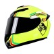 Motorcycle Helmet cool Modular Moto Helmet With Inner Sun Visor Safety Double Lens Racing Full Face the Helmet Moto Helmet Knight yellow passion_XXXL