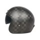 Retro Helmet Carbon Fibre Half Helmet Half Covered Riding Helmet Matte 24K carbon fiber M