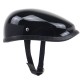 Retro Motorcycle Helmet Light Weight Fiberglass Motor Helmet Bright black L