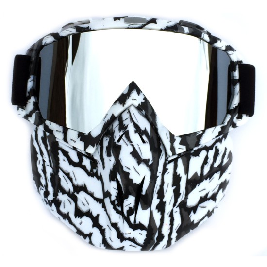 Retro Outdoor Cycling Mask Goggles Motocross Ski Snowboard Snowmobile Face Mask Shield Glasses EyewearW24D