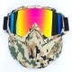 Retro Outdoor Cycling Mask Goggles Motocross Ski Snowboard Snowmobile Face Mask Shield Glasses EyewearW24D