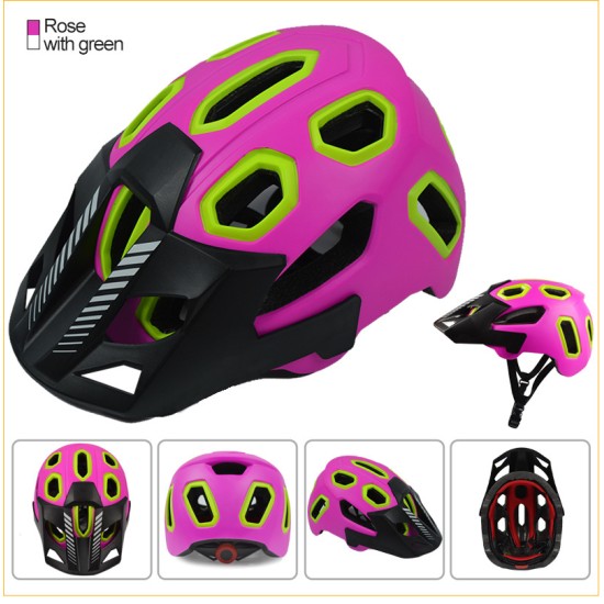 Riding Helmet Bicycle Floppy Hat Mountain Bike Helmet for Women and Men Black ash_One size