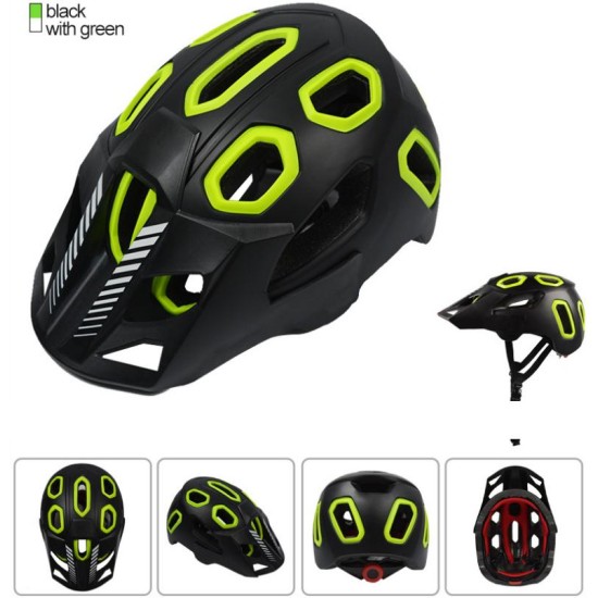 Riding Helmet Bicycle Floppy Hat Mountain Bike Helmet for Women and Men Black ash_One size