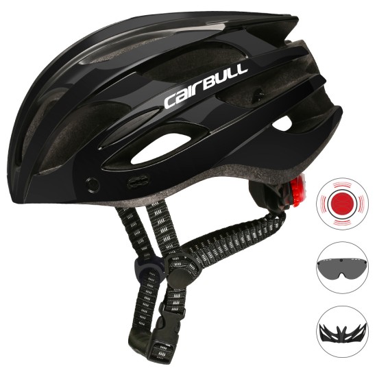 Road Mountain Bike Riding Helmets with Light Men And Women Outdoor Cycling Accessories red_M/L (55-61CM)