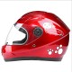 Winter Motorcycle Riding Helmet Electric Bike Helmet Children Outdoor Safety helmet red