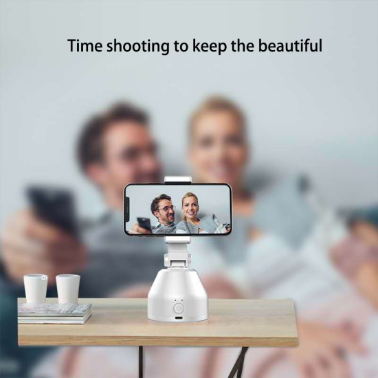 360-degree Rotating Smart Ptz Camera Live Self-portrait Face Recognition Internet Celebrity Live Stand white