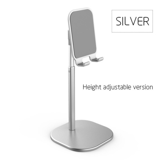 Adjustable Desktop Stand Desk Holder Mount Cradle for Cell Phone Tablet Switch Silver