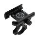 Aluminum Alloy Mobile  Phone  Holder Electric Motorcycle Bicycle Riding Mobile Phone Holder black_Handlebar diameter 22.2mm-31.8mm