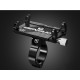 Aluminum Alloy Motorcycle Bike Bicycle MTB Handlebar Cell Phone GPS Holder Mount black