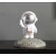 Astronaut Model Mobile Phone  Holder Bracket Night Light Fashion Stable Anti-slip Tablet Desktop Stand Resin Decorative Crafts Kung Fu (Golden)