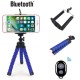 Flexible Portable Adjustable Tripod Mini Universal Octopus Leg Style Bluetooth Selfie Stick  black_Without Bluetooth remote control