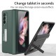 Magnetic Hinge Phone  Cover Holder Case Ultra-thin Folding Bracket Stand W22 Creative Protective Case Compatible For Zfold3 Green