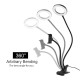 Makeup Illuminator Equipment Improved Tattoo Lamp With Clamp USB LED Lamp Cold Light  black