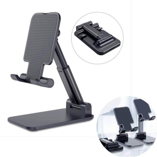 Mobile Phone Stand Folding Bracket for Mobile Phone Tablet PC Silver