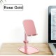 Mobile Phone Stand Holder for iPhone iPad Air Smartphone Metal Desk Desktop Phone Mount Holder for Xiaomi Huawei Tablet Rose gold