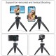 Phone Tripod Swivel Ball Head Tripod Mount for Photography Video Shooting black