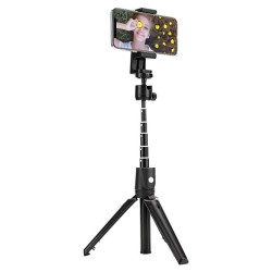 Portable K20 Tripod Handheld Self-timer Bluetooth Android / iOS Mobile Phone Universal Live Selfie Stick for Travel K20