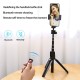 Portable K20 Tripod Handheld Self-timer Bluetooth Android / iOS Mobile Phone Universal Live Selfie Stick for Travel K20