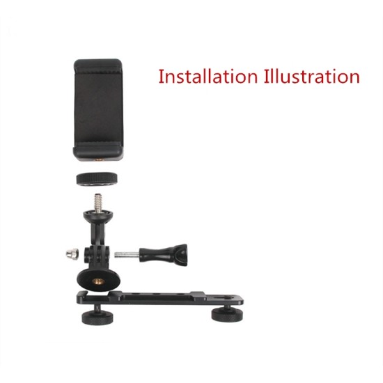 Smartphone Clip Holder Monitor Extension Bracket Support Mount Stabilizer for DJI OSMO Mobile 2