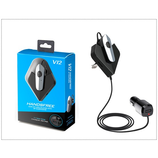 Bluetooth 5.0 Usb Charging Hands-free Private Conversation Car MP3 Bluetooth Player Headset black