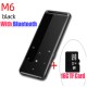 M6 Bluetooth-compatible Lossless Mp3mp4  Player 10 Brightness Setting Mp5mp6 Walkman Fm Radio Ebook Voice Recorder Support Tf Card 16G