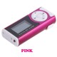 MP3 Music Player LCD Screen Rechargeable with Headphones Led Light Support External Micro Tf Sd Card Pink