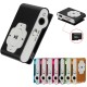 Mini Cube Mp3 Player Support Tf-card / Micro Sd Rechargeable Portable Key Music Player With Meatal Clip black