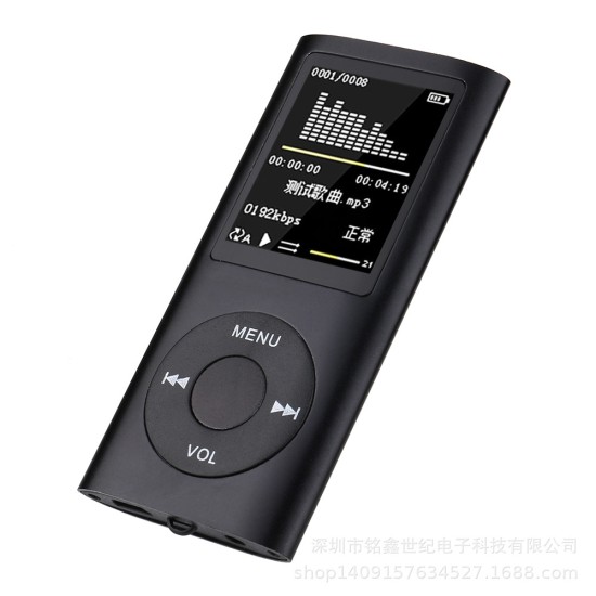 Music Player Radio HIFI Mp3 Player Digital LCD Screen Voice Recording FM Player blue