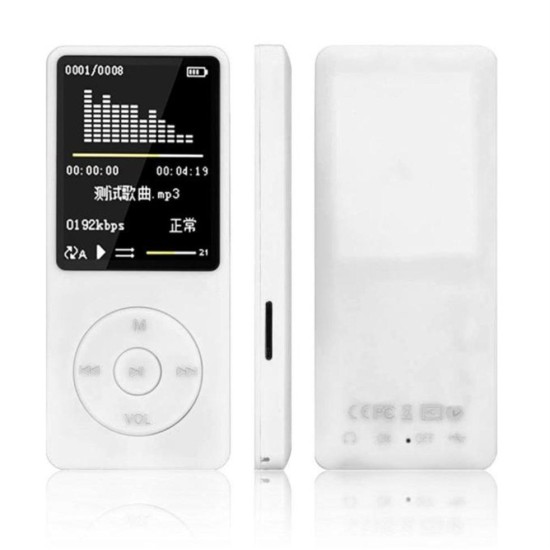 Portable MP4 Lossless Sound Music Player FM Recorder FM Radio Lot Micro TF Card AMV AVI Audiobooks blue