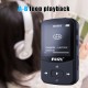 Ruizu X52 Mp3 Mp4 Music Player Wireless Bluetooth FM Recording for Student Sports Running Black