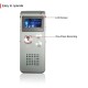 Voice Record Mini 8GB Digital Sound Audio Recorder Dictaphone MP3 Player Silver