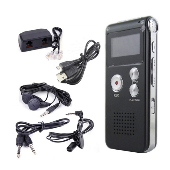 Voice Record Mini 8GB Digital Sound Audio Recorder Dictaphone MP3 Player black