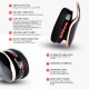 Wireless Headphones Bluetooth Headset Foldable Stereo Headphone Gaming Earphones Support TF Card with Mic for PC All Phone Mp3 red