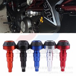 1Pcs Universal Falling Protectors Motorcycle Frame Slider Anti Crash Ball Engine Protection Moto Crash Pad (M10 Screw) Red