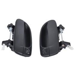 2 Pairs Outside Door Handle Front Rear Left Right for Hyundai Accent  black