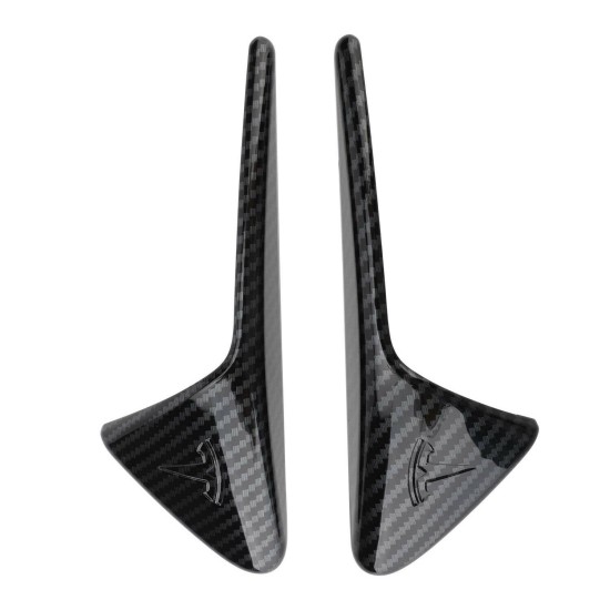 2 pcs Carbon Fiber Air Vent Hood Intake Fender Cover Trim for Tesla Model 3 X S