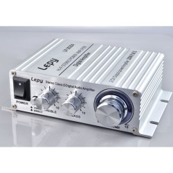 2024A Digital Audio Amplifier Power AMP Hi-Fi Home Stereo Class-T Car DIY Player 2CH RMS 20W BASS For MP3 MP4 iPod Digital Amplifier white_LP2024A+3A US standard power supply