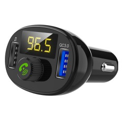 3.0 Wireless Bluetooth FM Transmitter Modulator Car Radio Adapter Car MP3 Player Dual USB Car Charger  BT23 (QC3.0) fast charge version