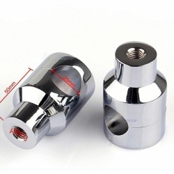 7/8" 22mm 1" 25mm Handlebar Riser For  Custom Springer Bobber Chopper silver