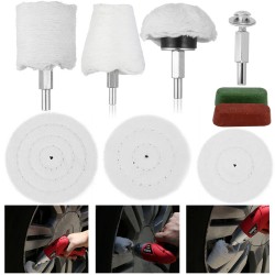 9pcs/set Polishing Set Polishing Heads Polishing Disc Attachment For Drill Bagged