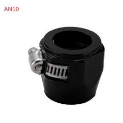 AN4 AN6 AN8 AN10 AN12 Car Hose Finisher Clamp Radiator Modified Fuel Pipe Clip Buckle Black-AN10