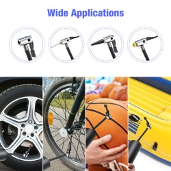 Handheld Multifunctional Car  Air  Pump Compressor Built-in Led Lights Mini Portable Wireless Rechargeable Car Tire Inflator black