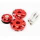 Motorcycle Aluminum Fairing Bolts Frame Hole Caps Screws For Kawasaki Z1000 10-16 Z1000SX 11-15 red