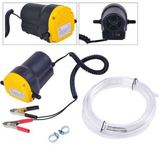 Oil Diesel Fuel Fluid Extractor Electric Transfer Scavenge Suction Pump 5A 12V As shown