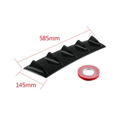 Shark Style Universal Rear Bumper ABS Lip Diffuser Fin Universal Use M