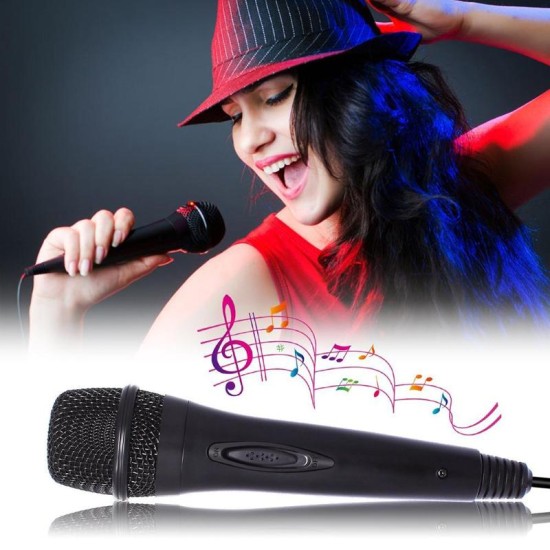 USB Wired 3m/9.8ft Microphone High Performance Karaoke Mic for Nintend Switch PS4 Wii U XBOX360 PC black