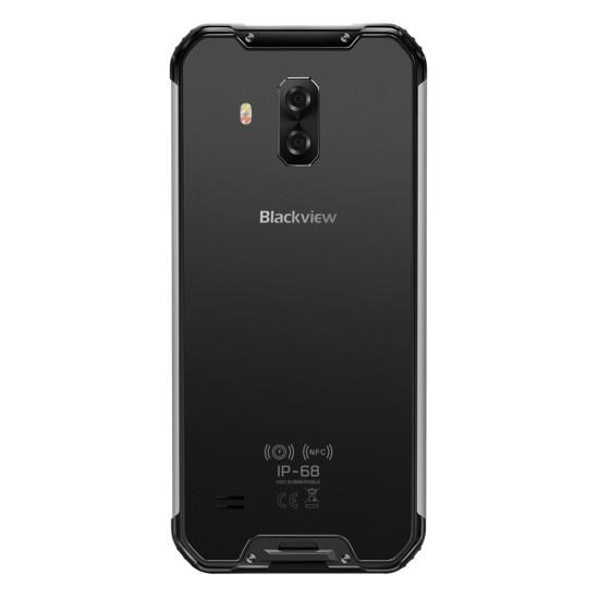 Blackview BV9600E Mobile Phone Waterproof Helio P70 Global 4G 6.21" Android 9.0 Smartphone 4GB RAM 128GB MT6771T 5580mAh Silver_Non-European regulations