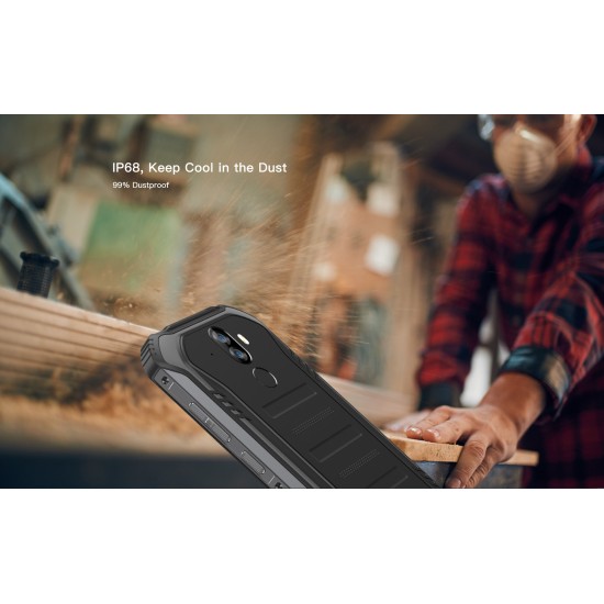 DOOGEE S40 4G Network Rugged Mobile Phone 5.5" Screen 4650mAh MT6739 Quad Core 2GB RAM 16GB ROM Android 9.0 Smartphone Black